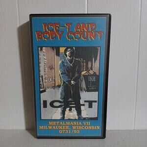 ICE-T AND BODY COUNT Live In Milwaukee, Wisconsin 1993 VHS Metal Punk Concert